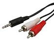 3.5mm Stereo to 2 RCA M/M Cable for Apple iPhone 4 32GB, 6 FT