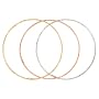 14k Yellow, White and Rose Gold Diamond-Cut Stackable Bangle Bracelet Set