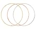 14k Yellow, White and Rose Gold Diamond-Cut Stackable Bangle Bracelet Set