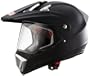 Protectwear DP-905 Motorradhelm Motocrosshelm Endurohelm mit Visier, schwarz matt