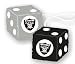 Oakland Raiders Fuzzy Dice