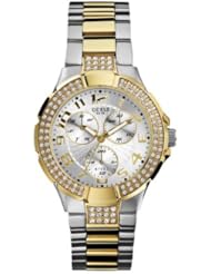 GUESS Womens W16563L1 Steel Two Tone Stainless Steel Multifunction Watch
