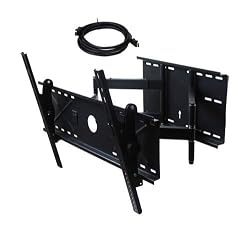 Dual Arm Articulating Wall Mount for 32"-56" Plasma LCD (Black Color) 26 in Extension Arm With Free HDMI cable