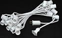 Novelty Lights, Inc. C92512-WH Christmas Light Bulb Stringer, White Wire, 12" Spacing, Intermediate Base (C9/E17), 25' Long