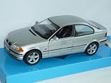 BMW 3ER 3 ER E46 328I SALOON CAR SILVER 1998-2007 1/24 WELLY MODEL CAR
