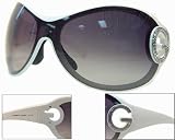 Dolce & Gabbana Sunglasses Designer Fashion AUTHENTIC Womens Gray Black Swarovsky Crystal DG On Temples Eyewear DG6024B 508/8G