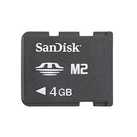 Sandisk 4GB Memory Stick Micro M2 Card for Sony Ericsson K610 K750 K770i K800 W580 W710 W810 W850 W880 W890 Z530 Z550 Z610 Z710 Z750a Z900