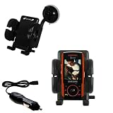 Samsung SGH-A737 Flexible Auto Windshield Holder with Car Charger - Uses Gomadic TipExchange