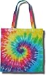 Rainbow Swirl Canvas Eco-Friendly Mini Tote Bag