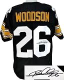 Rod Woodson Autographed/Hand Signed Pittsburgh Steelers Black Prostyle Jersey