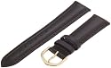 Dbl Stitched Calfskin Brn Band Brown Calfskin Mens Strap 18mm Mens