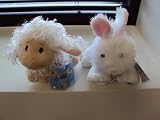 Webkinz Lil'kinz White Rabbit & Lil'kinz Lamb Plush Set of 2