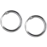 10mm Plain Hoop Earrings Sterling Silver