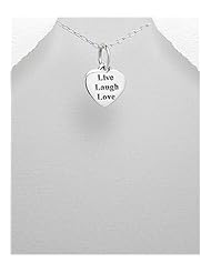 Message Pendant Necklace In 92.5 Sterling Silver