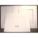 SET of 10 - GREATPACK 11x14 White Single Mats- fit 8x10 photo art