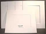 SET of 15 - GREATPACK 8x10 White Single Mats and Backings - Fit 5x7 Photo Art