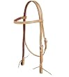 Brow Band Harness Leather Headstall with Single Buckle