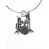Buy Sterling Silver Drums Pendant with Snake Chain
