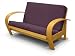 So4mat - Curve 2 - Seater - Suedette Aubergine