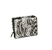 Portefeuille en cuir femme, super class, noir python look, gris