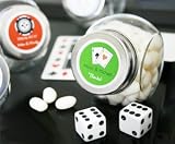 A Lucky Pair Vegas Themed Candy Jars - Baby Shower Gifts & Wedding Favors (Set of 48)