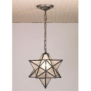 12 Inch W Moravian Star Pendant Ceiling Fixture by 