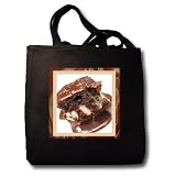 Hot Fudge Sundae Cake - Black Tote Bag JUMBO 20w X 15h X 5d Hot Fudge Sundae Cake - Black Tote Bag JUMBO 20w X 15h X 5d