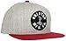 Brixton Men's Cobra Snap Cap, Light Heather Grey/Red, One Size