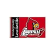 Louisville Cardinals NCAA 3' x 5' Single Sided Banner Flag by BSI Products Inc.