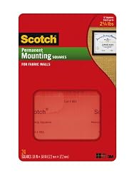 Scotch(R) Mounting Squares for Fabric Walls