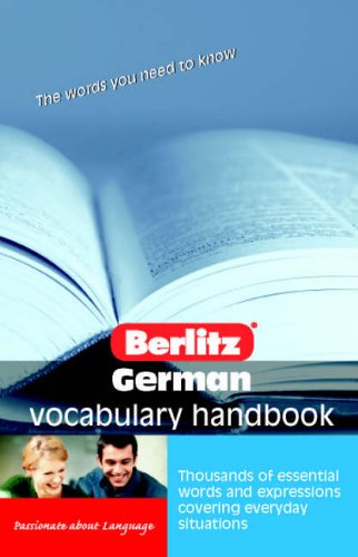 City Travel Guides Discounted  Books : German Vocabulary Berlitz Handbook (Berlitz Handbooks) (Berlitz Handbooks)