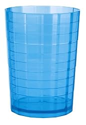 Zak Designs Disco Neon Turquoise 16-Ounce Double Old Fashioned, Set of 4