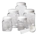 Snapware 60002BXS Square Grip 10-Piece Airtight Dry-Food Canister Set