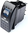 Bandc Blue LED Light BAR Lightbar Rocker Switch 4 Aurora Patrol Gu Gq 80 Nissan Jeep