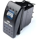 Bandc Blue LED Light BAR Lightbar Rocker Switch 4 Aurora Patrol Gu Gq 80 Nissan Jeep