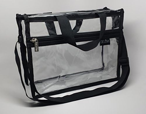 DELUVAClear Set Bag 11x8x4 W/Handles