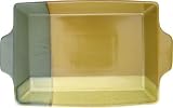 Sango Gold Dust Green 13-Inch Lasagna Dish