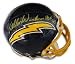 Autographed Kellen Winslow San Diego Chargers Throwback Authentic Mini Helmet inscribed HOF 95