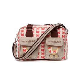 Pink Lining Red Butterflies Mama et Bebe Changing Bag