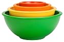 Zak Designs Colorways Mulit-Color Mixing Bowls, Set of 4