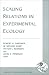 Books : Scaling Relations in Experimental Ecology