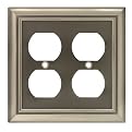 Architectural Double Duplex Wall Plate- Set of 2