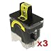 Compatible Ink Cartridge for Brother LC41BK Combo 3-Pack: 3 Black Ink Cartridges - Intellifax 1840, 2440, MFC-3240, 210, 420, 5440, 5840, 620