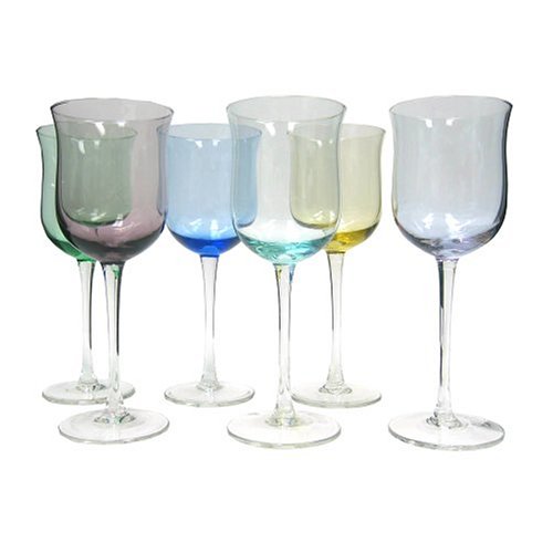 Block Crystal Kaleidoscope All-Purpose Goblets, Set of 6