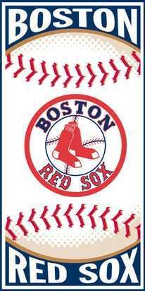 Buy MLB Baseball Centerfield Beach Towel Boston Red Sox - Team Sports Fan Shop Merchandise by Biederlack