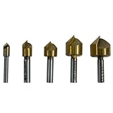 Mibro 589201 5-Piece Titanium Coated Countersinks
