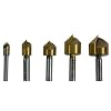 Mibro 589201 5-Piece Titanium Coated Countersinks