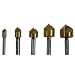Mibro 589201 5-Piece Titanium Coated Countersinks