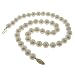 14k Yellow Gold 9-10mm Natural White Freshwater Cu...