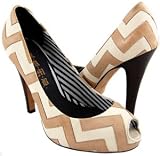 LAMB L.A.M.B. Lakeview Tex Beige/Tan Pump Peep Toe